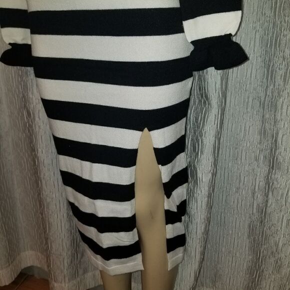 Vella Valentina Striped Midi Long Sleeve Dress small - Picture 13 of 15